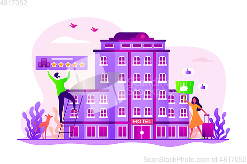 Image of Lifestyle hotel concept vector illustration