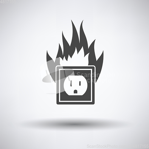 Image of Electric outlet fire icon