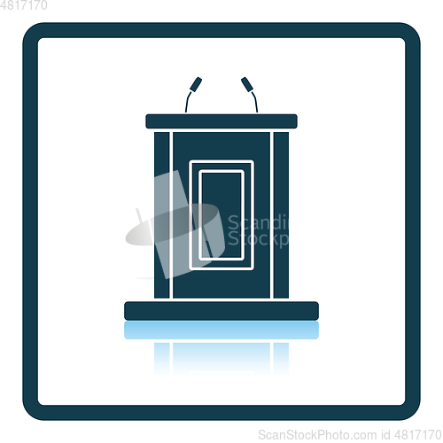 Image of Witness stand icon