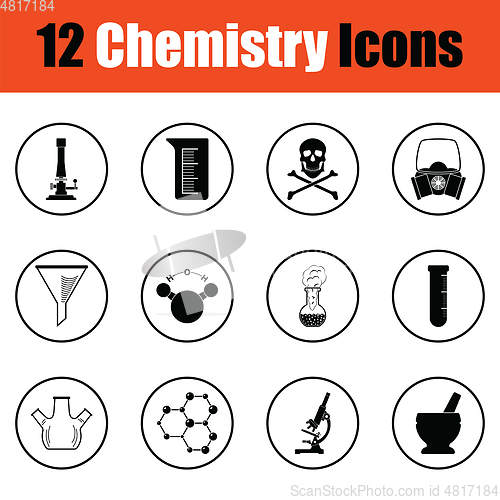 Image of Chemistry icon set