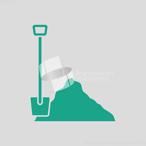 Image of Icon of Construction shovel and sand