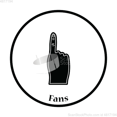 Image of Fans foam finger icon