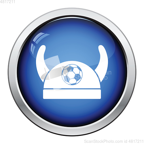 Image of Football fans horned hat icon