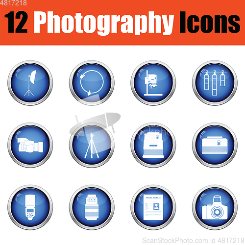 Image of Photography icon set. 