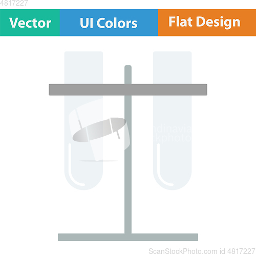 Image of Lab flasks attached to stand icon