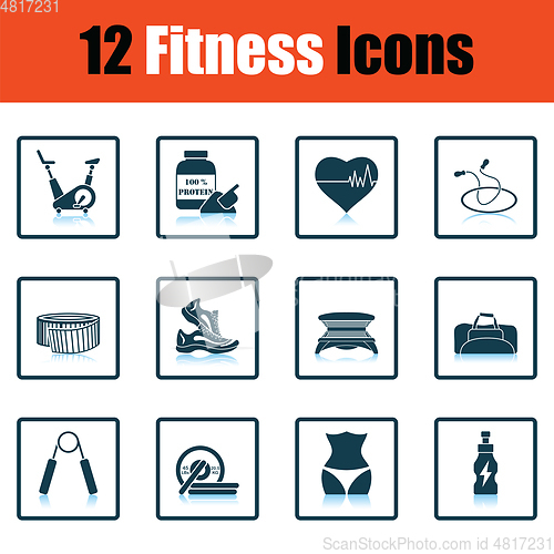 Image of Fitness icon set