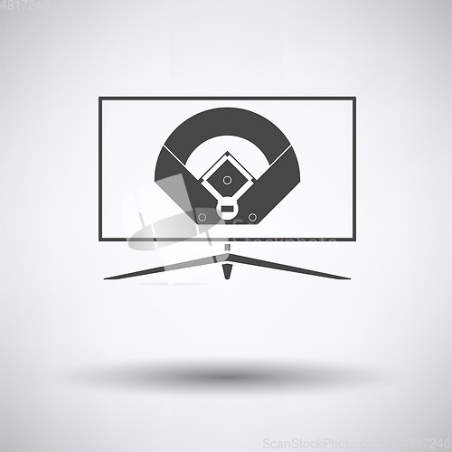 Image of Baseball tv translation icon