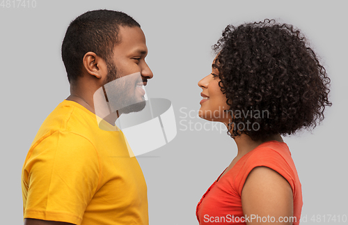 Image of happy african american couple