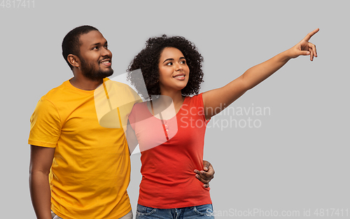 Image of happy african american couple