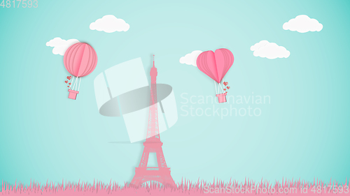 Image of Card for Saint Valentine\'s Day. Modern design, background or wallpaper