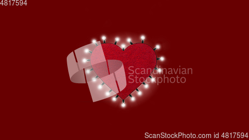 Image of Card for Saint Valentine\'s Day. Modern design, background or wallpaper