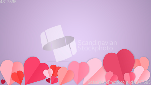 Image of Card for Saint Valentine\'s Day. Modern design, background or wallpaper