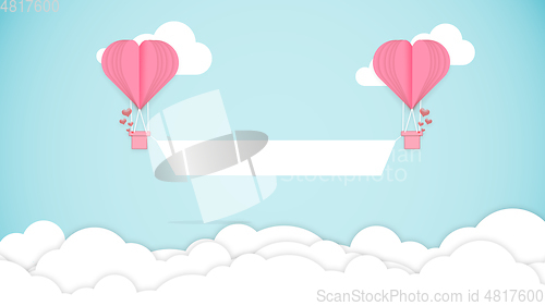 Image of Card for Saint Valentine\'s Day. Modern design, background or wallpaper