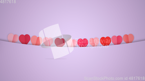 Image of Card for Saint Valentine\'s Day. Modern design, background or wallpaper