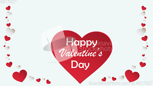 Image of Card for Saint Valentine\'s Day. Modern design, background or wallpaper