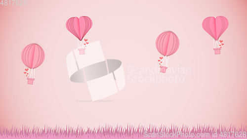 Image of Card for Saint Valentine\'s Day. Modern design, background or wallpaper