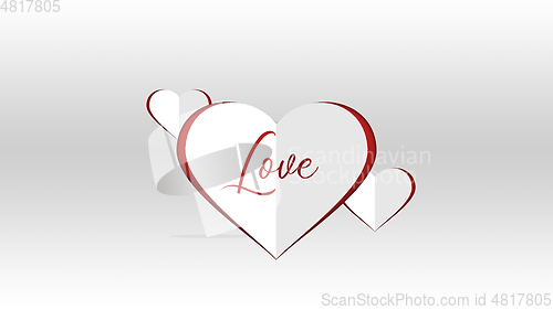 Image of Card for Saint Valentine\'s Day. Modern design, background or wallpaper