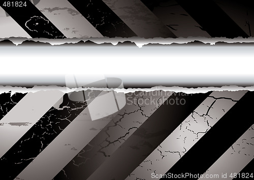Image of black and white tear