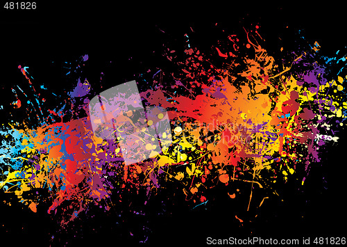 Image of ink crash rainbow