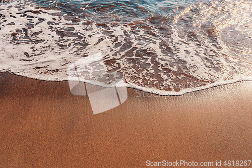 Image of Tropical beach wave close