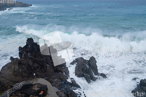 Image of natural swimming pools on Tenerife island