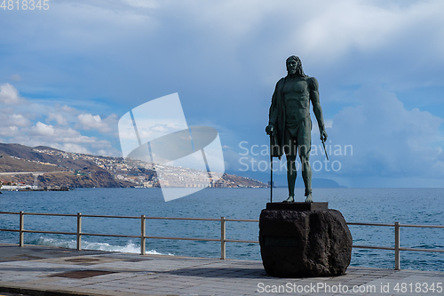 Image of guanche sculpture in candelaria