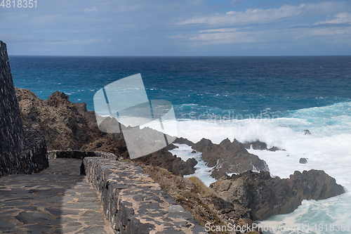 Image of natural swimming pools on Tenerife island