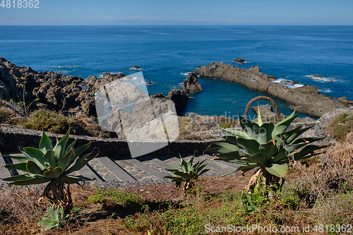 Image of natural swimming pools on Tenerife island