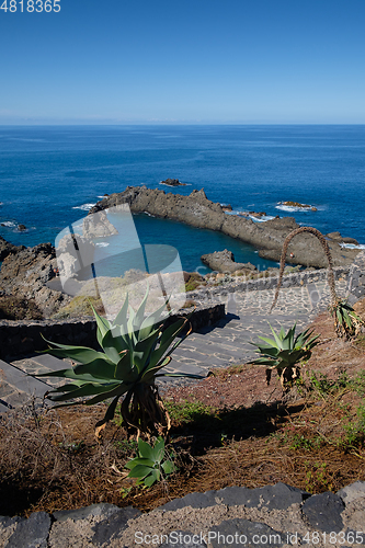 Image of natural swimming pools on Tenerife island