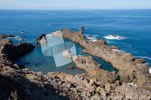 Image of natural swimming pools on Tenerife island