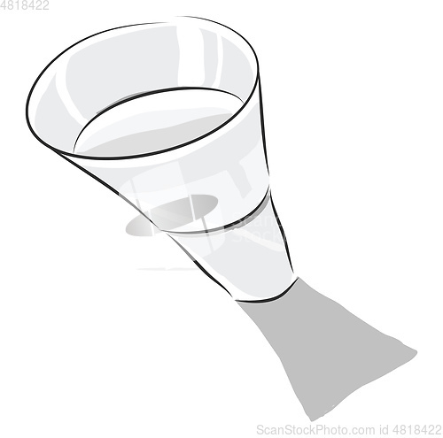 Image of Water glass, vector color illustration.