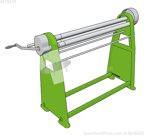 Image of Manual press brake vector illustration on white background