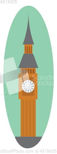 Image of Big Ben the symbolic landmark of the city of London vector color