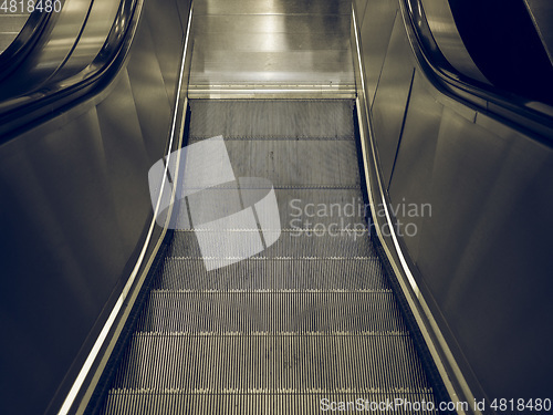 Image of Vintage looking Escalator stair