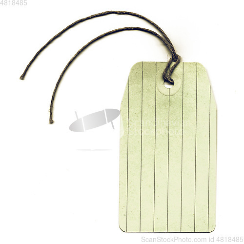 Image of Vintage looking Tag label