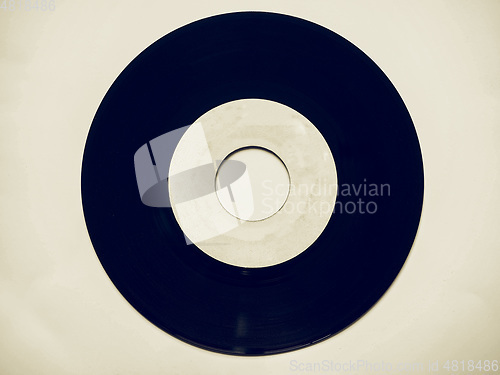 Image of Vintage looking Vinyl record 45 rpm