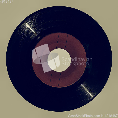 Image of Vintage looking Red vinyl record