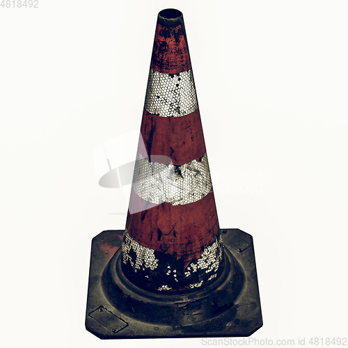 Image of Vintage looking Traffic cone