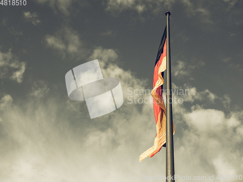 Image of Vintage looking German flag