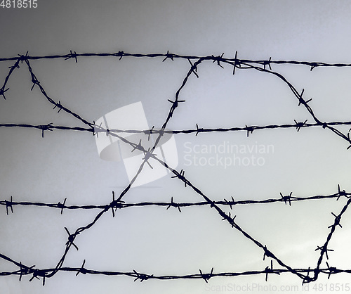 Image of Vintage looking Barbed wire