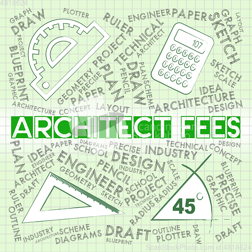 Image of Architect Fees Means Draftsmen Payment And Cost