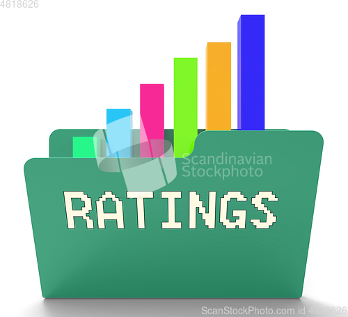 Image of Ratings File Indicates Chart Classification 3d Rendering