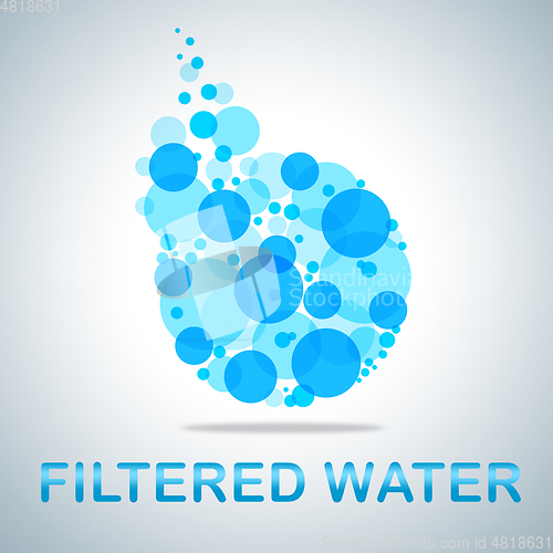 Image of Filtered Water Means Clear Drinkable Purified H2o