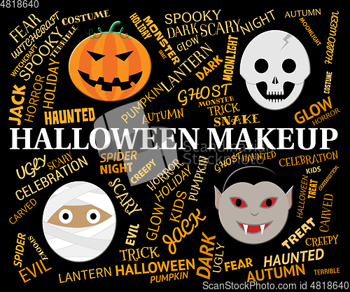 Image of Halloween Makeup Means Spooky And Haunting Cosmetics