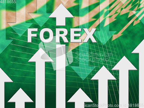 Image of Forex Graph Means Foreign Currency And Exchange