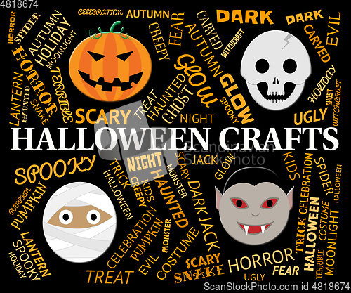 Image of Halloween Crafts Means Creative Artwork And Designs