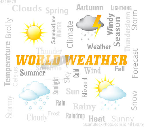 Image of World Weather Represents Global Meteorological Conditions Foreca