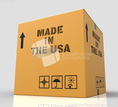Image of Made In Usa Means United States Industry 3d Rendering