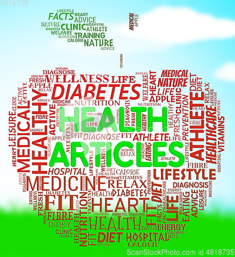 Image of Health Articles Indicates Medicine Editorials And Magazines
