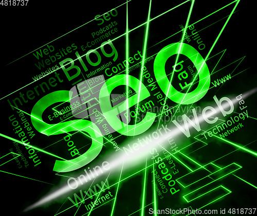 Image of Seo Word Means Website Indexing And Search